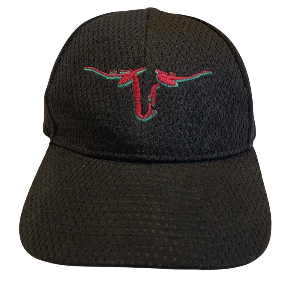 Chef Works Black Mesh Baseball Cap Adjustable Embroidered Logo Breathable Hat